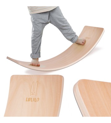 Placa de echilibrare din lemn Lulilo, 82 x 30 x 2cm foto