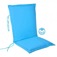Perna impermeabila sezut/spatar pentru balansoar, scaun de bucatarie sau gradina, 48x65 cm, culoare albastru foto