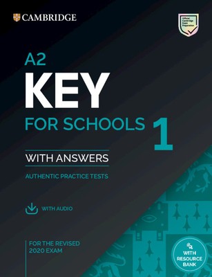 A2 Key for Schools 1 for Revised Exam from 2020 Student&amp;#039;s Book with Answers with Audio: Authentic Examination Papers from Cambridge English Language A foto