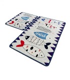 Set 2 Covorase baie Le Poisson, 60 x 100 cm, 50 x 60 cm, Antiderapant, Multicolor