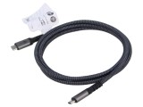 Cablu USB 4.0 USB C 1,5m negru/gri Goobay