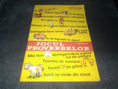 I NICOLAU - JOCUL PROVERBELOR foto