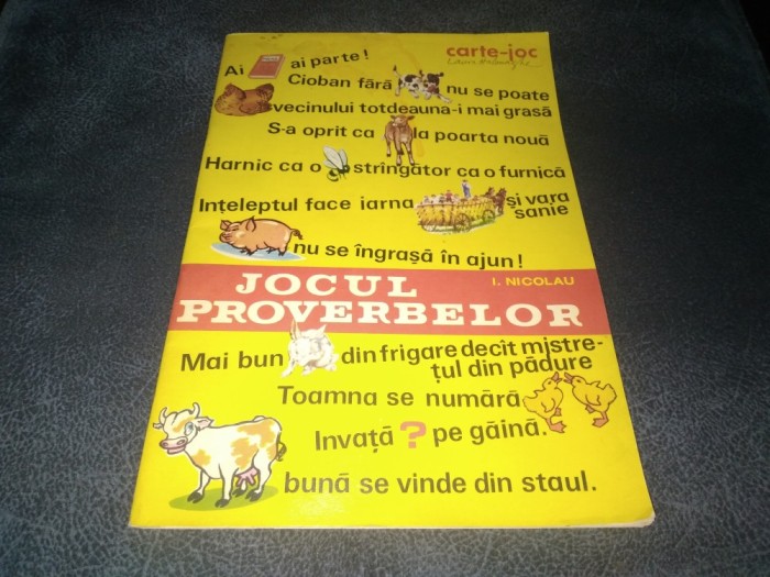 I NICOLAU - JOCUL PROVERBELOR