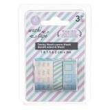 Banda washi tape cu aroma de lavanda, set 3 role, 5m x 1/1.5/2 cm, model dungi si calendar, CMCLASS