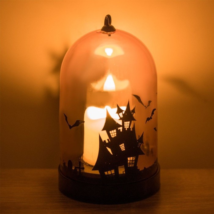 Cupolă Decorativă Halloween, LED, Portocaliu, 8x14cm, Fără Baterii