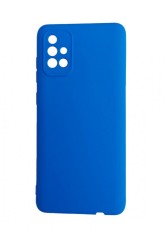 Husa telefon compatibila cu Samsung Galaxy A71 4G, A71, Albastru, Cu interior de catifea, 389HT