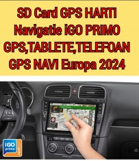 SD Card GPS HARTI Navigatie iGO PRIMO GPS,TABLETE,GPS NAVI AUTO FULL Europa 2024