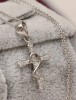 Lant Argint 925 cu Cruciulita Argint 14x20mm, 3.7gr, 50cm - Colier Argintiu Finut