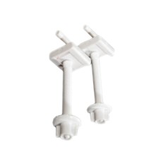 Surub din plastic pentru prindere capac WC de 9 cm, 2 buc / set foto