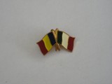 QW9 N3 9 - insigna - steaguri - Romania - Franta, Europa