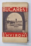 LE GUIDE DE BUCAREST ET SES ENVIRONS , redacteurs AL. CICIO - POP et AL. BADAUTA , dessin et cliche par C. SERBAN , HARTA TRANSPORTULUI IN COMUN INCLU