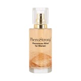 Parfum cu feromoni PHEROSTRONG Wind For Women, pentru femei, note de măr verde, mentă și trandafir bulgăresc, 50 ml