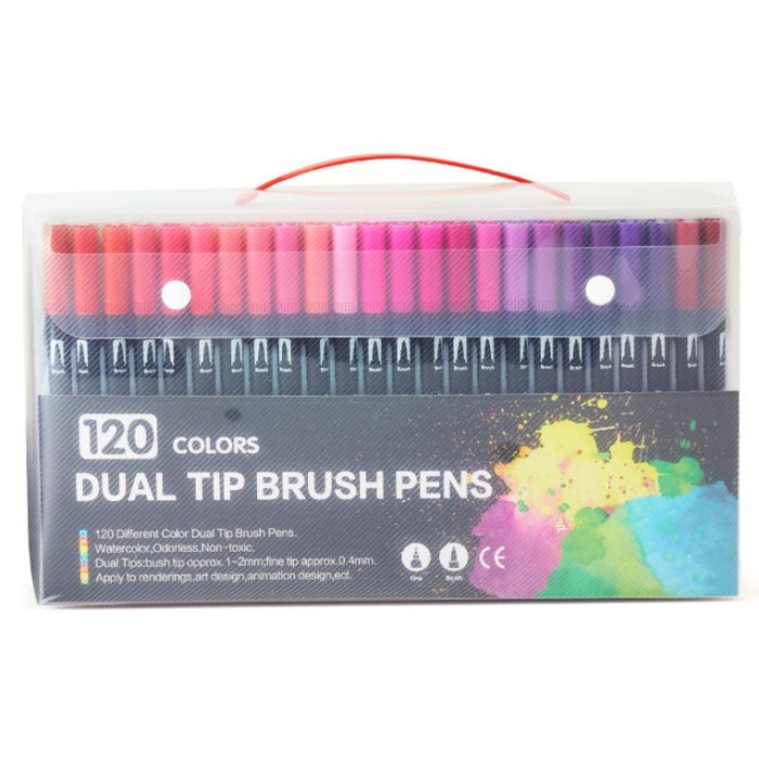 Set 120 Carioci, din Plastic Multicolor