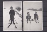 Fotografie tip Carte Postala - tanar strajer la ski 1940
