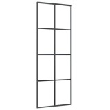 Cumpara ieftin Usa glisanta, negru, 76x205 cm, aluminiu si sticla ESG