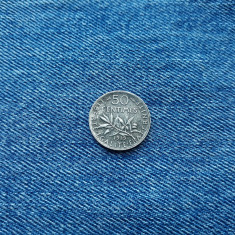 50 Centimes 1919 Franta argint