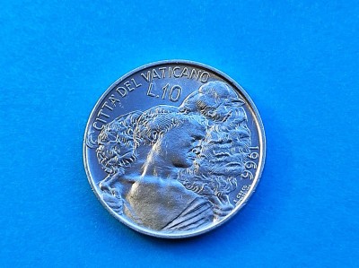 10 Lire 1966 Vatican-UNC-RAR foto