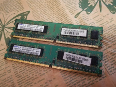 Kit memorii RAM PC 4Gb DDR2(2x2Gb) 800Mhz Samsung Dual Channel foto