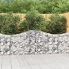 VidaXL Coșuri gabion arcuite 10 buc, 200x30x80/100cm, fier galvanizat 3145417