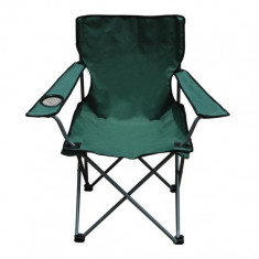 Scaun pliabil camping, verde, 81 x 52 x 85 cm foto