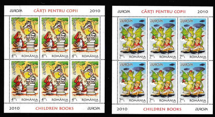 Romania 2010 - EUROPA - CARTI PENTRU COPII - Nominal - 25 % - MNH