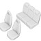 SET HUSE SCAUN FORD C-MAX 2011- (SCAUNE INDIVIDUALE SPATE) CU TETIERE IN FORMA DE L