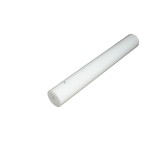 Bara POM alba (poliamida/polioximetilena-poliacetal), diametru exterior 140 mm, lungime 1000 mm, greutate 23.1 Kg