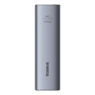 Baseus - SSD Enclosure FlyJoy Series (B00760600811-01) - USB 3.2, 10Gbps, 1G Read/Write, M.2NVME Compatible - Space Grey foto
