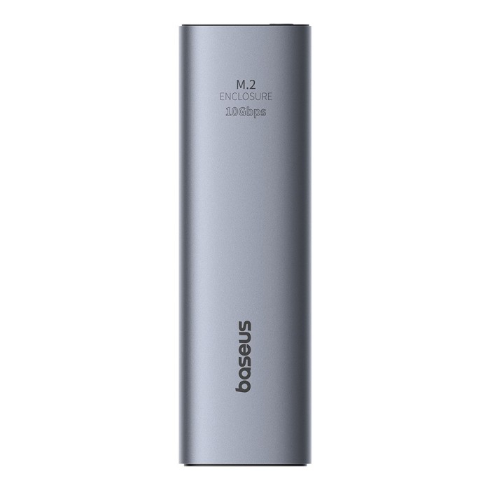 Baseus - SSD Enclosure FlyJoy Series (B00760600811-01) - USB 3.2, 10Gbps, 1G Read/Write, M.2NVME Compatible - Space Grey
