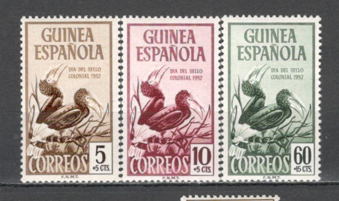 Guineea Spaniola.1952 Ziua marcii postale-Pasari GX.55