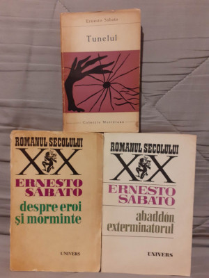 DESPRE EROI SI MORMINTE/ABADDON EXTERMINATORUL/TUNELUL-ERNESTO SABATO (3 VOL) foto