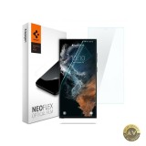 Folie de protectie Ecran Spigen Neo Flex pentru Samsung Galaxy S22 Ultra 5G S908 HydroGel Set 2 bucati AFL04137