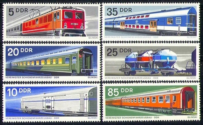 DDR 1973 - Trenuri, cai ferate, serie neuzata