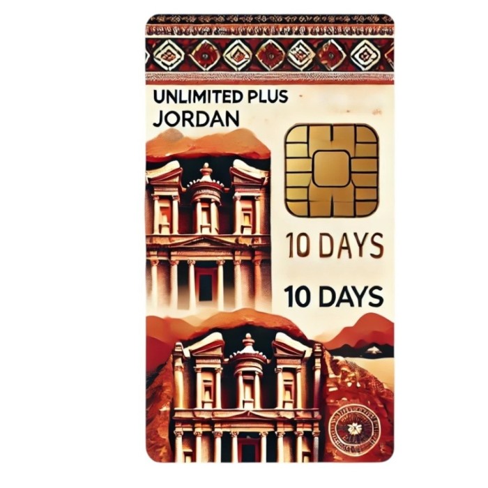 eSIM Jordan, Unlimited Plus, 10 Days