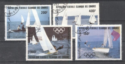 Comoros 1983 Olympic games Ships Mi.686-89 used DE.114 foto