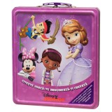 Cutie Cadou Litera Disney: Citeste, Joaca-te, Imagineaza-ti, Creeaza - 4 Carticele Activitati si Carioci