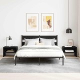 VidaXL Dulap de noapte 2 pcs Stejar negru 40 x 40 x 30 cm