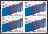 Spania 1989 - Președinția Spaniei la CE, Bloc de 4, MNH, Nestampilat