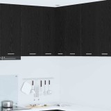 vidaXL Dulap suspendat Riga Stejar negru și Alb 57 x 57 x 80 cm 884291