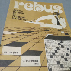 REVISTA REBUS NR.20/15 OCTOMBRIE 1981