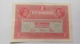 Austrio-Ungaria -2 Kronen /Korona 1917-stare f buna