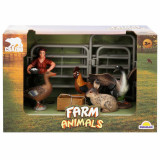 Set 5 figurine, Crazoo, Animale de la ferma, Iepure gri