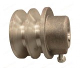 Fulie dubla motor generator, motopompa, motocultor 5-7 CP (ax 20 mm, diametru