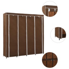 vidaXL Șifonier cu 4 compartimente, maro, 175x45x170 cm