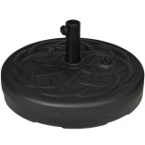 Outsunny Bază pentru Umbrele cu St&acirc;lpi &Oslash;38/48mm și Umplere cu 25 kg de Apă sau 35 kg de Nisip, &Oslash;56x30.5 cm, Negru | Aosom Romania