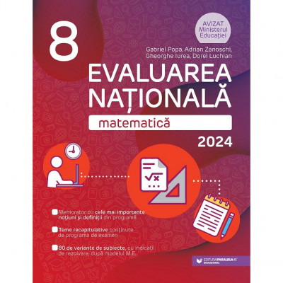 Matematica. Evaluarea Nationala 2024. Clasa a VIII-a - Gheorghe Iurea foto