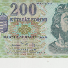 M1 - Bancnota foarte veche - Ungaria - 200 forint - 2006