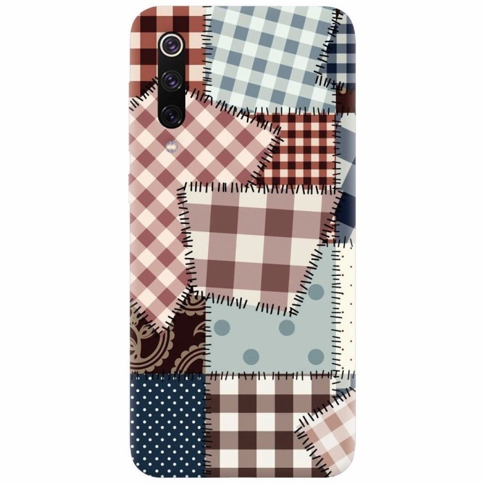 Husa silicon pentru Xiaomi Mi 9, Patchwork Vector