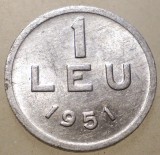1.054 ROMANIA RPR 1 LEU 1951 XF