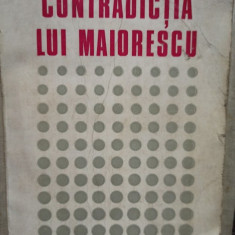 Nicolae Manolescu - Contradictia lui Maiorescu (semnata) (1973)